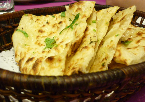 cooked butter naan